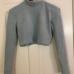Cropped Light blue top
